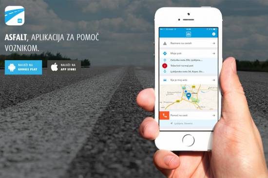 Mobilna aplikacija ASfalt – nova brezplačna pomoč voznikom